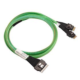 Кабель ACD-60004-ZC Slimline SASx8 (SFF8654) -to- 2 Slimline SASx4 (SFF8654)+ SFF9402, 1M, (аналог Broadcom