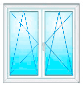 Окно ПВХ 1770х1430