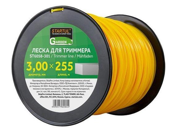 Леска ф 3.0 мм х 255 м квадратн. сеч. STARTUL GARDEN, фото 2
