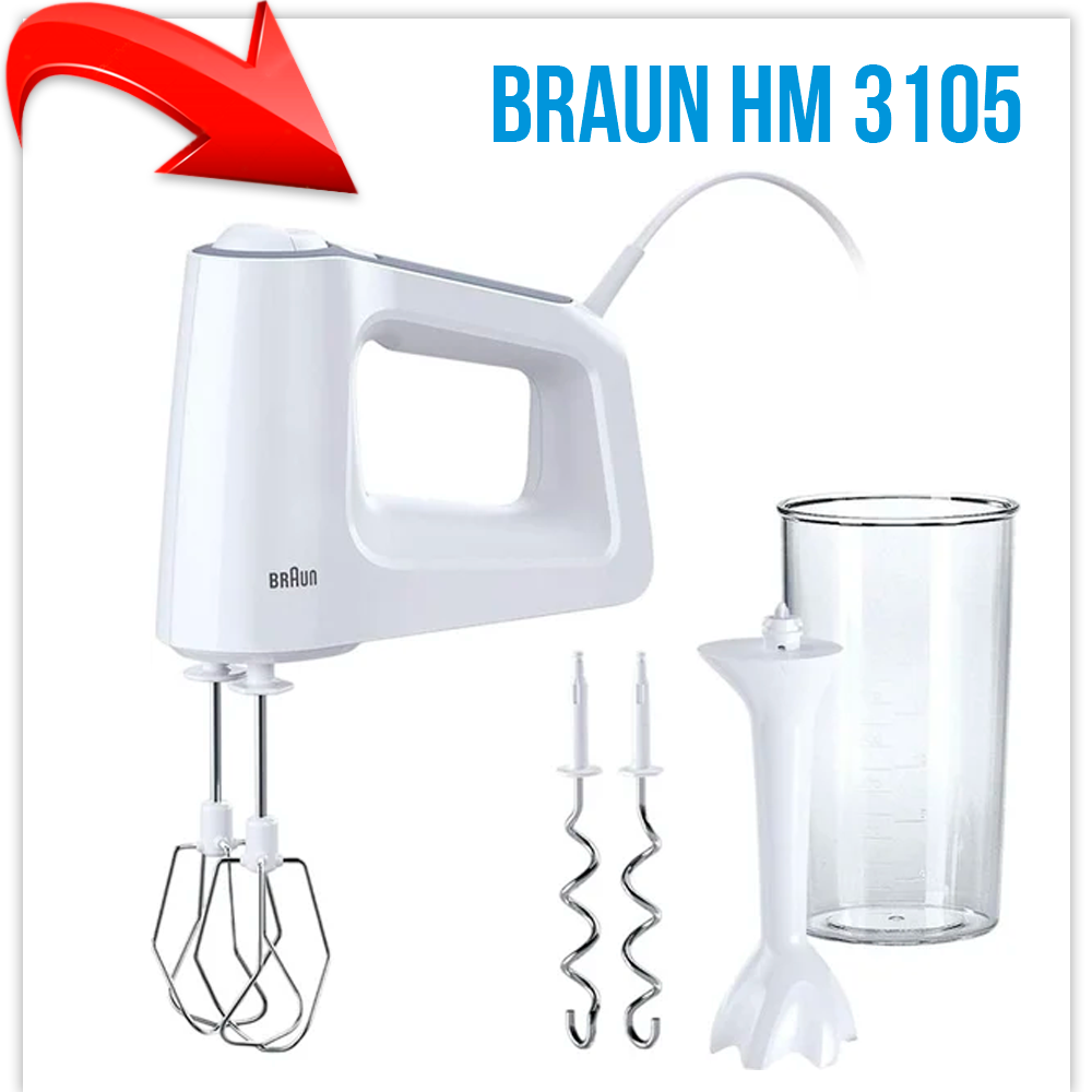 Миксер Braun MultiMix 3 HM 3105 WH