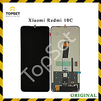 Дисплей (Экран) Xiaomi Redmi 10C в сборе с тачскрином Черный - ОРИГИНАЛ