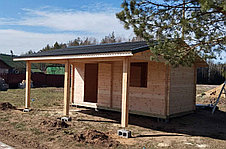 Хозблок с навесом 18 + 18м², фото 2