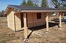 Хозблок с навесом 18 + 18м², фото 3