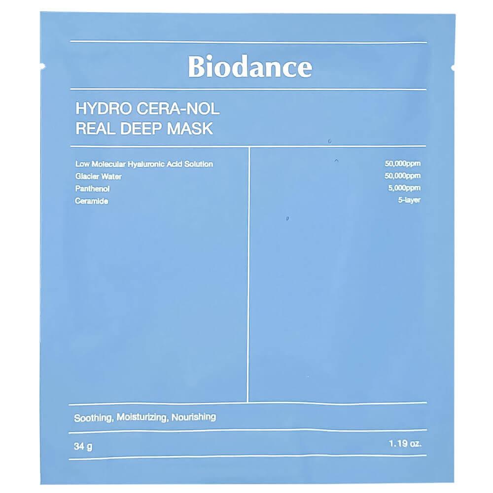 Ночная гидрогелевая маска с церамидами против сухости Biodance Hydro Cera-Nol Real Deep Mask 1 шт