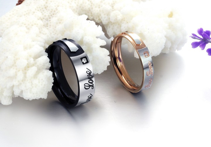 Парные кольца для влюбленных "Неразлучная пара 117" с гравировкой "Чистая любовь" - фото 5 - id-p33139790
