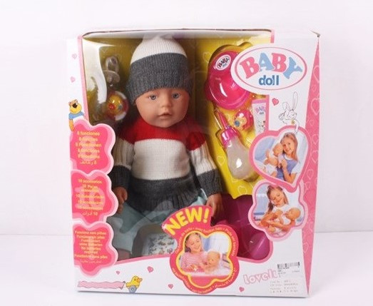 Кукла пупс Baby Doll (Беби долл ) аналог Baby Born 9 функций, арт.058-L - фото 2 - id-p34710914