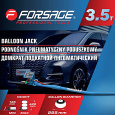 Домкрат подкатной пневматический 3,5т Forsage (F-YHQD-3WT-270A NEW(3,5), фото 3