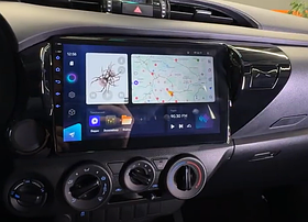 Штатная магнитола Parafar для Toyota Hilux 2018+ на Android 13 (4/64/4g/IPS/DSP)