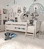 Фабричная односпальная кровать из массива сосны Ф 141.02 (белая эмаль) 2000х900, фото 4