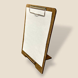 Деревянный планшет для бумаги с зажимом