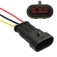 DJ7031-1.5-11 Автомобильный разъем штекер с проводом 20см (3-х контактный)