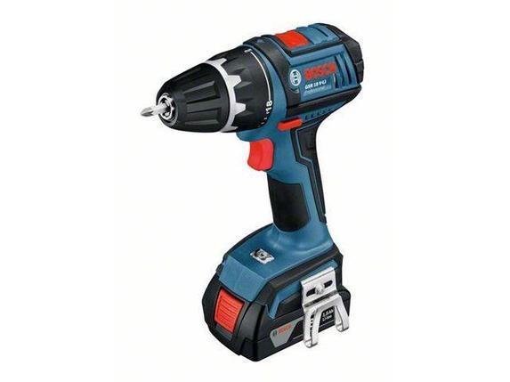 Аккум. дрель-шуруповерт BOSCH GSR 18 V-LI L-BOXX (18.0 В, 2 акк., 1.5 А/ч Li-Ion, 2 скор., 60 Нм, шурупы до 8, фото 2