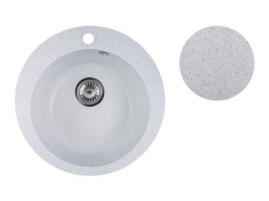 Мойка кухонная из искусственного камня POINT олово 495х495 мм, AV Engineering