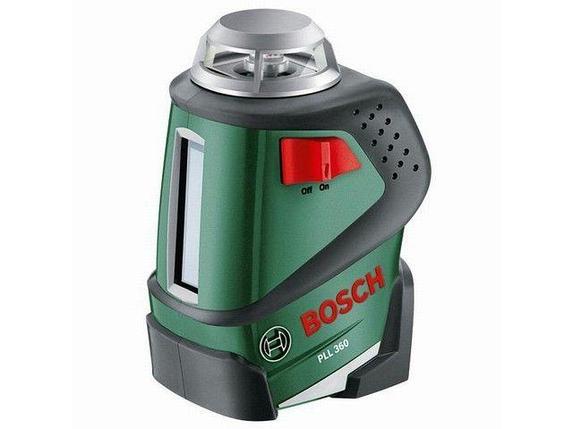 Нивелир лазерный линейный BOSCH PLL 360 со штативом в кор. (проекция: крест, 1 плоскость 360°, до 20 м, +/- 8, фото 2