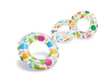 Надувной круг для плавания Lively Print, 51 см, INTEX (от 3 до 6 лет, цвета в ассортименте)