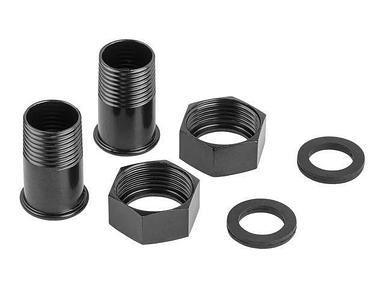 Комплект гаек для циркуляционного насоса 1/2" черный (1/2" - 3/4", нержавеющая сталь) (AV Engineering)