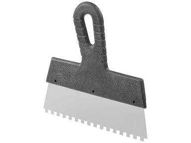 Шпатель фасад. зубчат. нерж.  200мм зуб 6х6 STARTUL MASTER (ST1004-2006) (для клея, гребенка)