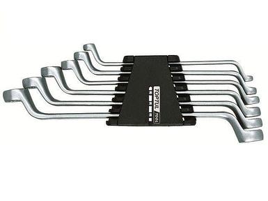 Набор ключей накидн. 75°  6-17мм на клипсе 6шт TOPTUL
