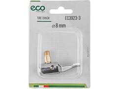 Наконечник для подкачки шин (резьба 8 мм, угловой, сталь) ECO