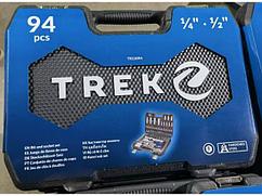 Набор головок и бит 94пр. TREK (1/4", 1/2", 6 граней)