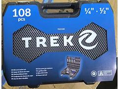 Набор головок и бит 108пр. TREK (1/4", 1/2", 6 граней)