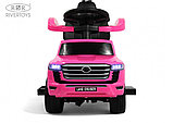 Детский толокар RiverToys Toyota Land Cruiser 300 Z002ZZ-A (розовый) 3в1 качалка, электромобиль, фото 2