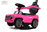Детский толокар RiverToys Toyota Land Cruiser 300 Z002ZZ-A (розовый) 3в1 качалка, электромобиль, фото 3
