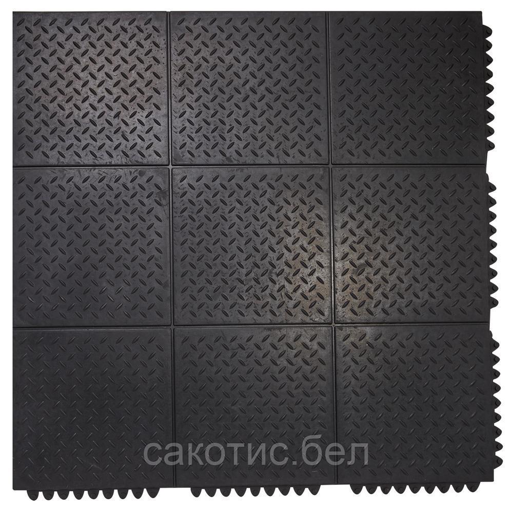 Резиновый мат-плитка Gum 90*90см