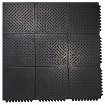 Резиновый литой мат-плитка Gum сборный 90*90см, фото 3