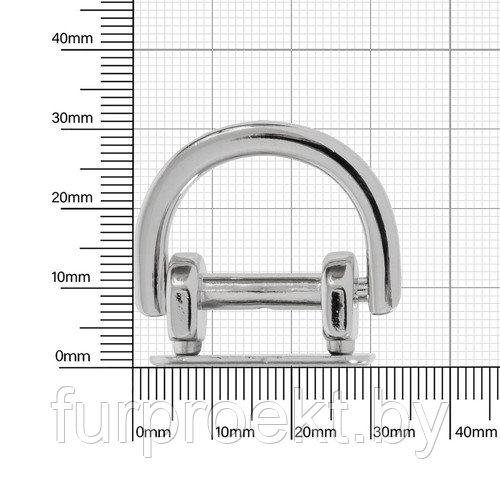 Ручкодержатель 18354 24мм никель полир СУПЕР