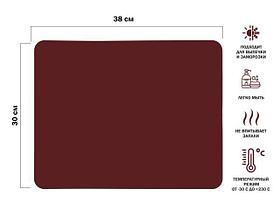 Коврик для выпечки и жарки силиконовый, прямоугольный, 38 х 30 см, BURGUNDY, PERFECTO LINEA