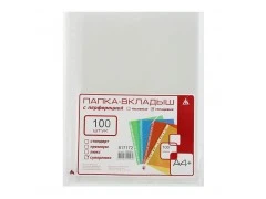 Папка-вкладыш Бюрократ СуперЛюкс -100GSLUX глянцевые А4+ 100мкм (упак.:100шт)