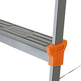 Стремянка Nika СМ6, широкие ступени, высота до рабочей площадки 1290 мм, 6 ступеней, фото 2