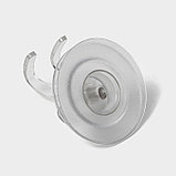 Держатель - крючок самоклеящийся Доляна Elemental, 6.3×6.5 см, прозрачный, фото 4