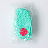 Щётка силиконовая для тела с поролоном Доляна «Мышонок», зелёная, фото 6