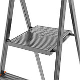 Стремянка Nika СМ7, металлическая, высота до рабочей площадки 1510 мм, 7 ступеней, фото 2