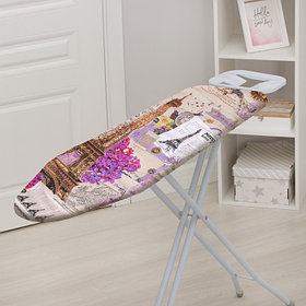 Чехол для гладильной доски Nika, 130×42 см, с поролоном, МИКС