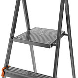 Стремянка Nika СМ8, широкие ступени, высота до рабочей площадки 1720 мм, 8 ступеней, фото 2