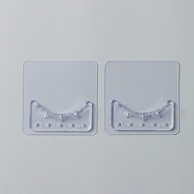 Держатели для карниза Доляна, 2 шт., самоклеящиеся, прозрачные