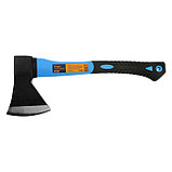 Топор кованый ТУНДРА, фиберглассовое обрезиненное топорище 43 см, 1000 г, фото 6