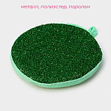 Губка для посуды Доляна «Мастер», 12×12×1.5 см, фото 2