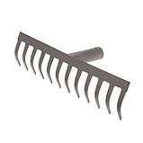 Грабли прямые, прямой зуб, 12 зубцов, металл, тулейка 28 мм, без черенка, МИКС, фото 3