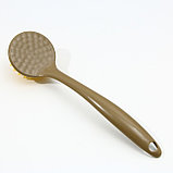 Дозатор для жидкого мыла с губкой и щеткой для посуды, черный,16×12×4 см, фото 7