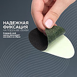 Накладки для обуви противоскользящие, с протектором, на клеевой основе, 9 см, пара, чёрные, фото 2