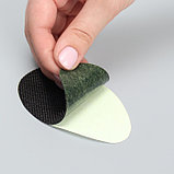 Накладки для обуви противоскользящие, с протектором, на клеевой основе, 9 см, пара, чёрные, фото 8