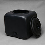 Бак для душа, 100 л, с крышкой, с резьбой под кран, чёрный, фото 2