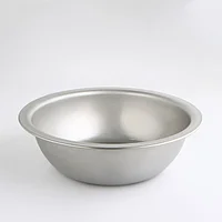Таз из нержавеющей стали, 12 л, d=39.6 см, h=14.5 см, толщина 0.8 мм