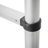 Лестница телескопическая ТУНДРА, алюминиевая, 9 ступеней, автомат, 2.6 м, фото 9