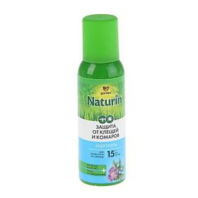Аэрозоль Репеллент Gardex Naturin, от клещей и комаров, флакон, 100 мл