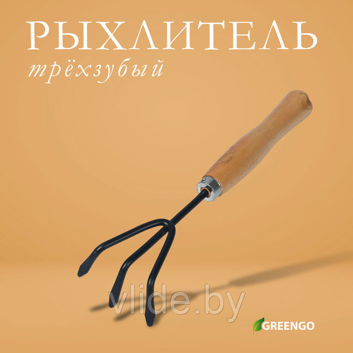 Рыхлитель, длина 25 см, деревянная ручка, Greengo